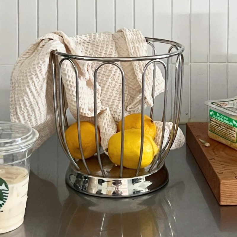Food Storage For Restaurant - Keranjang Buah Minimalis 304 Stainless Steel,