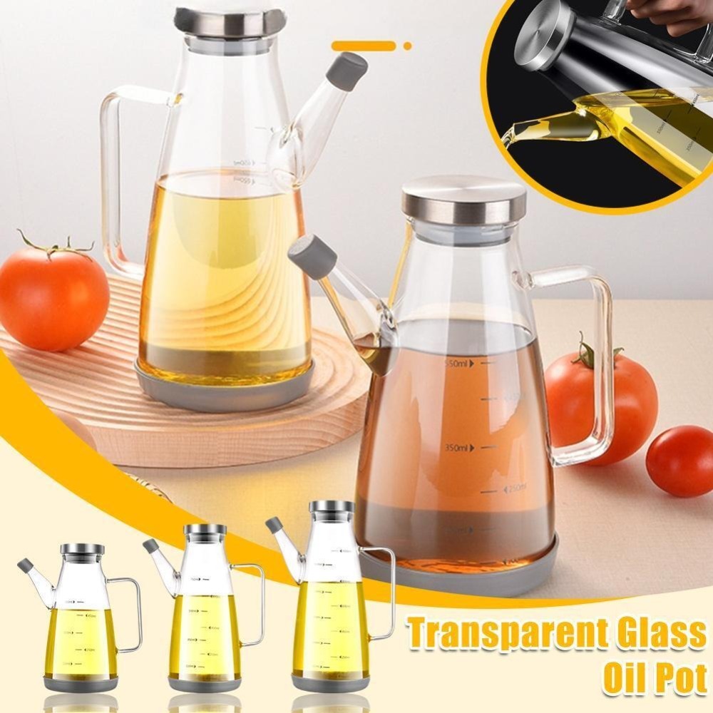 Food Storage Glass Containers Large - Botol Dispenser Minyak Aman untuk Makanan