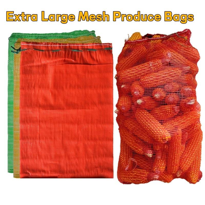 Produce Bag Reusable Mesh - Kantong Penyimpanan Produk Berbahan Jaring yang