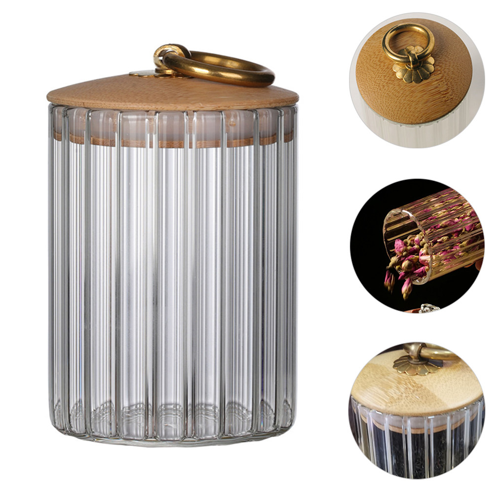 Food Storage Containers Glass - Stoples Kaca Kedap Udara untuk Teh,