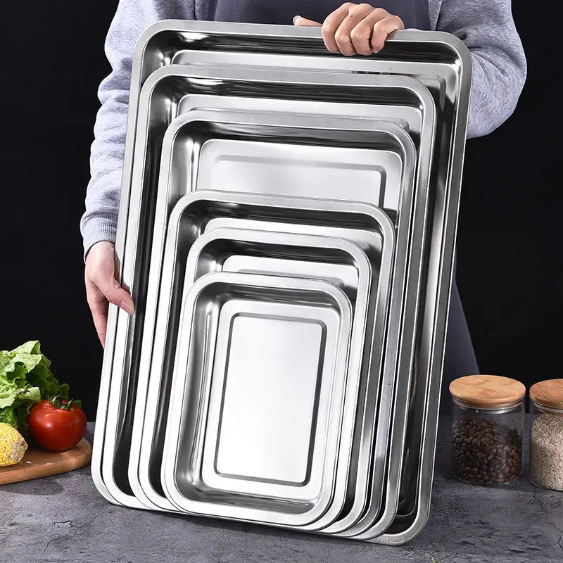 Food Storage For Restaurant - Nampan Saji Penyimpanan Teh Barbekyu Baja