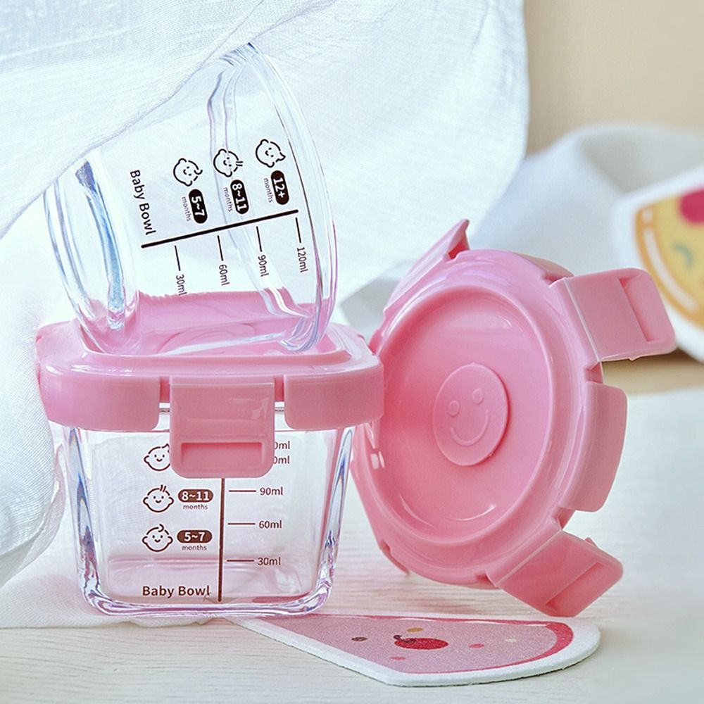 Food Storage Baby - Kotak penyimpanan makanan kaca baru 170ml,