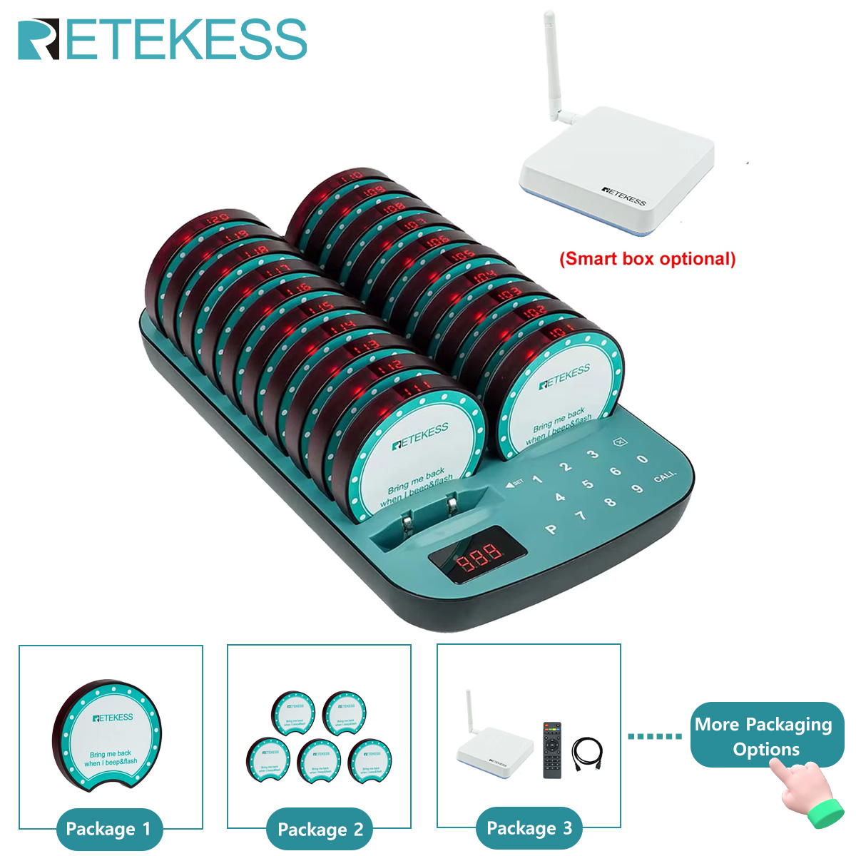 Food Storage For Restaurant - RETEKESS TD167F Sistem Panggil Restoran Pager