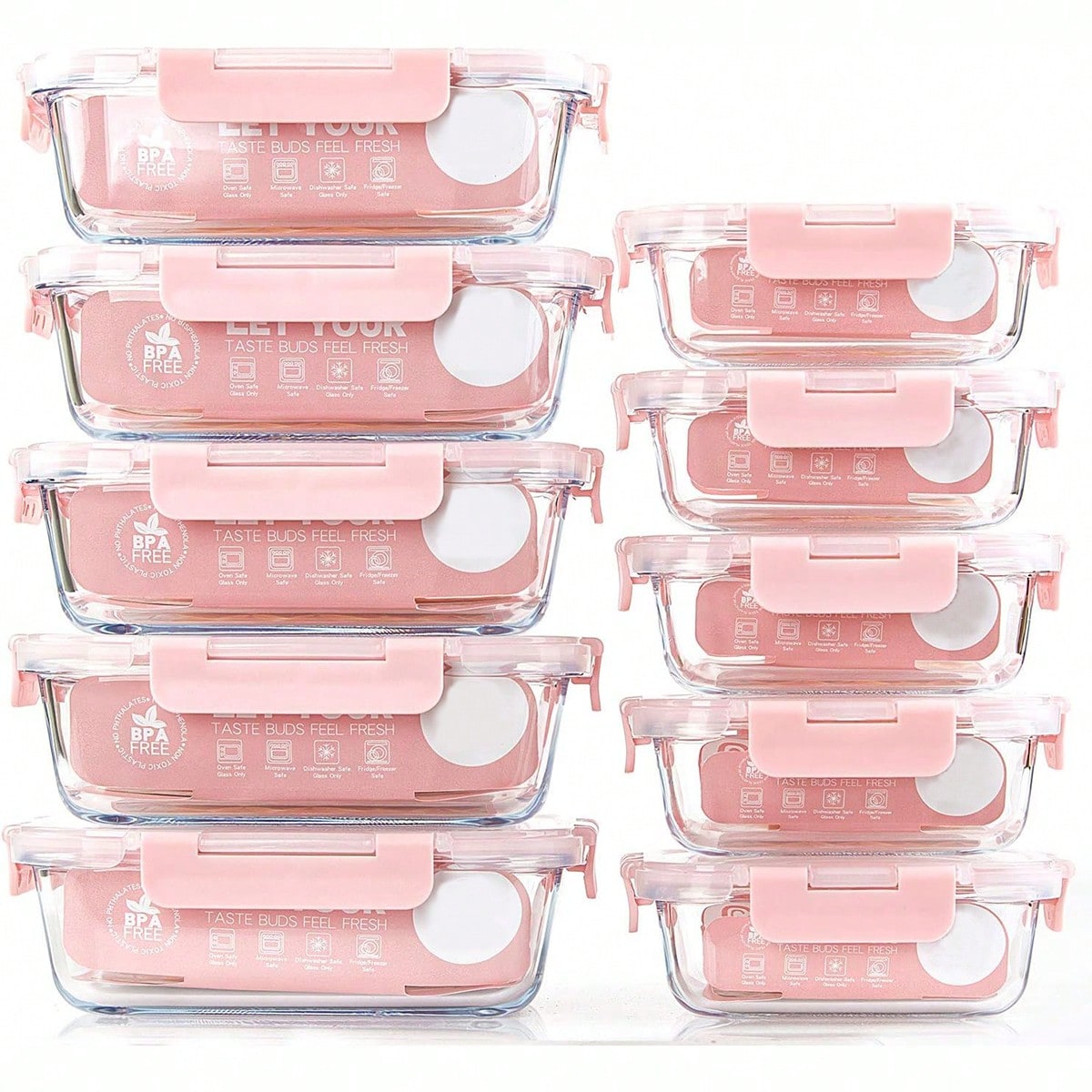 Food Storage Containers Glass - 10 Wadah Makanan Kaca, Wadah Penyimpanan
