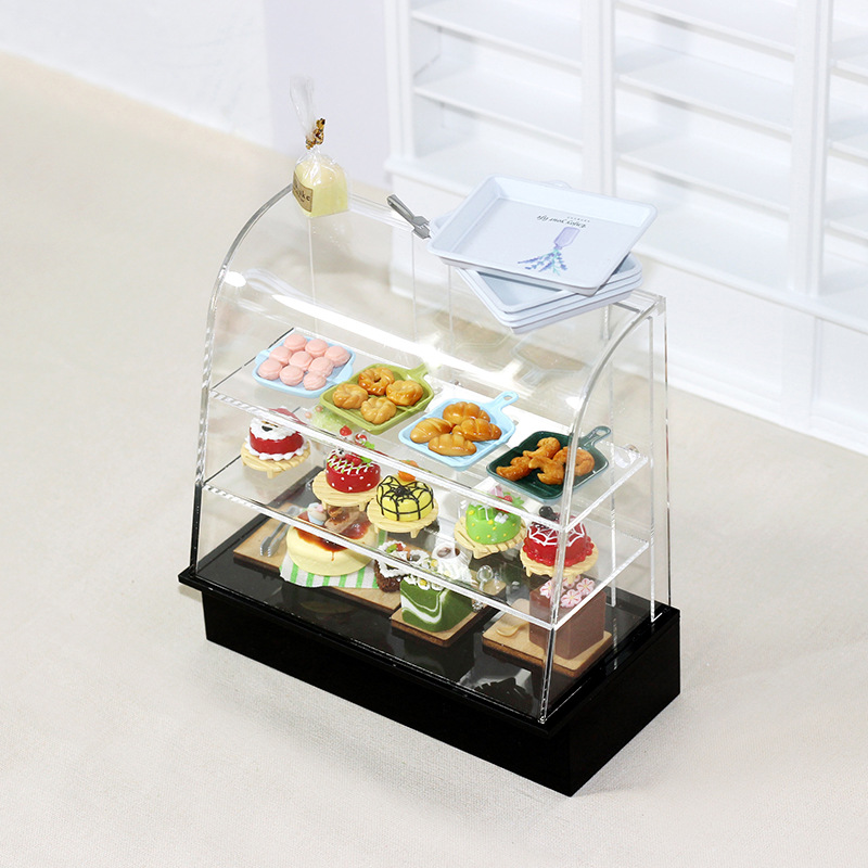 Food Storage In Cabinets - 1/12 skala 1/6 rumah boneka miniatur