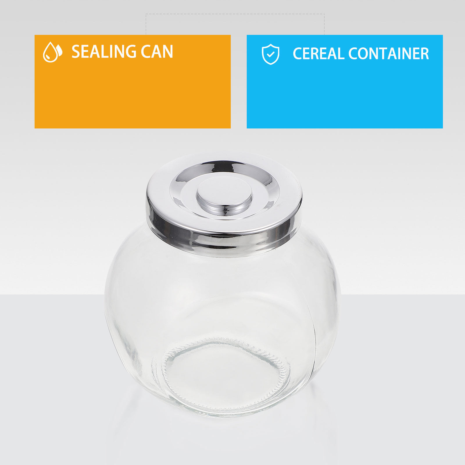 Food Storage Glass - 2 Buah Botol Penyimpanan Selai Buah,