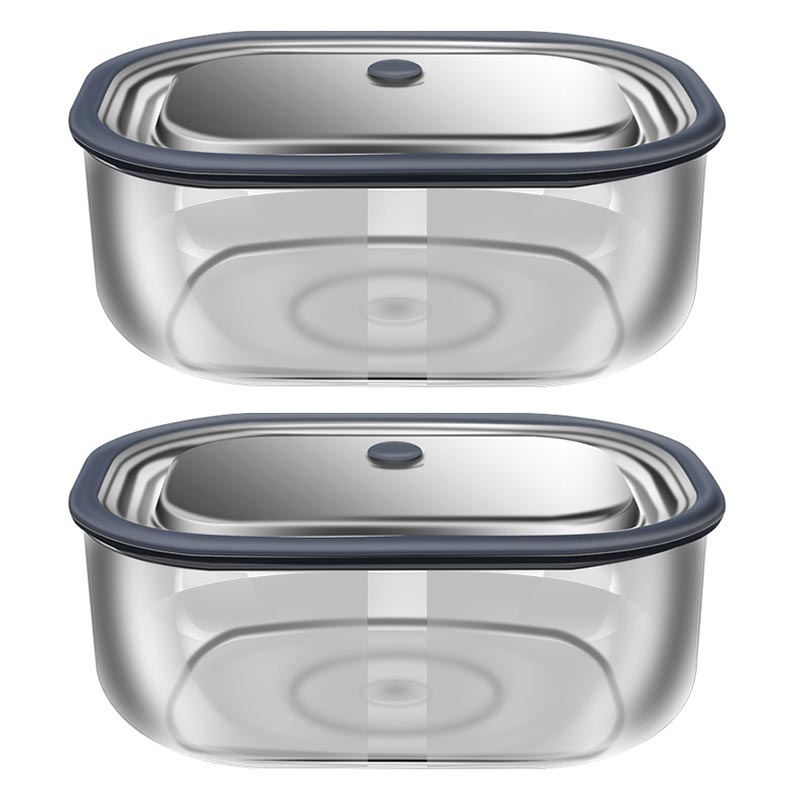 Food Storage Containers Glass - Kotak makan siang persegi panjang kaca