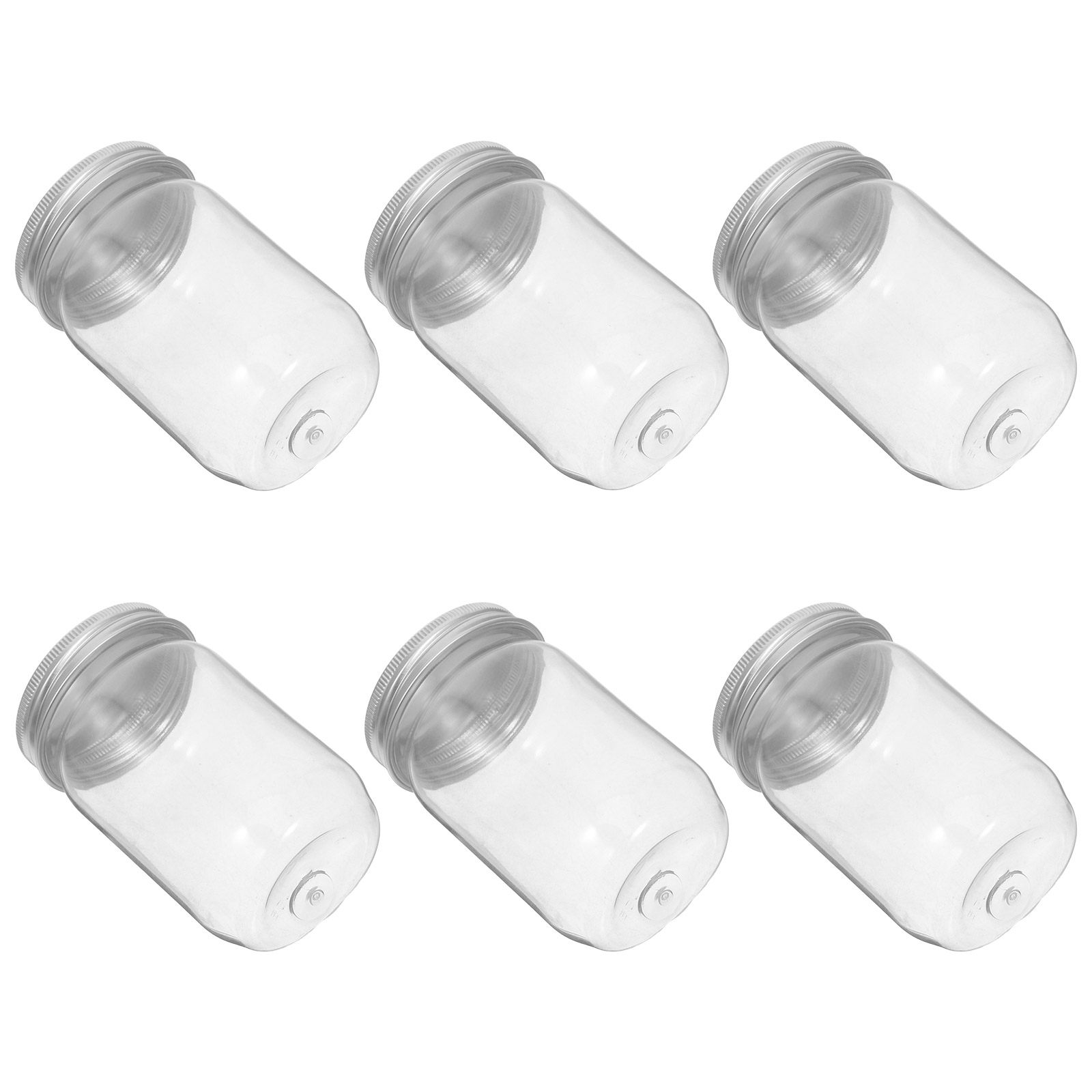 Food Storage Lid - 6 Buah Stoples Plastik Bening dengan