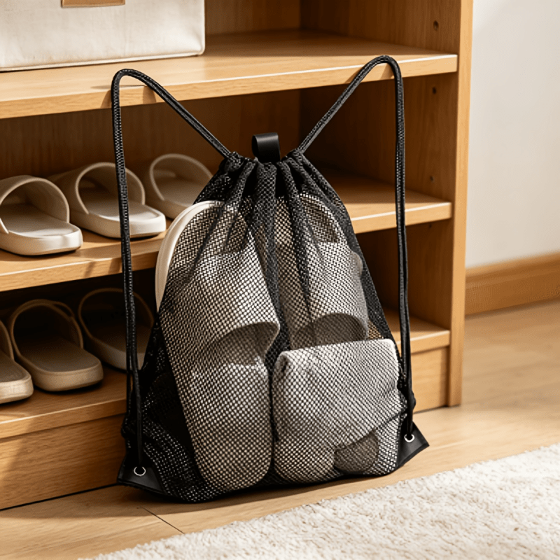 Tas Ransel Tali Serut Berbahan - Produce Bag Reusable Mesh ulasan dan harga