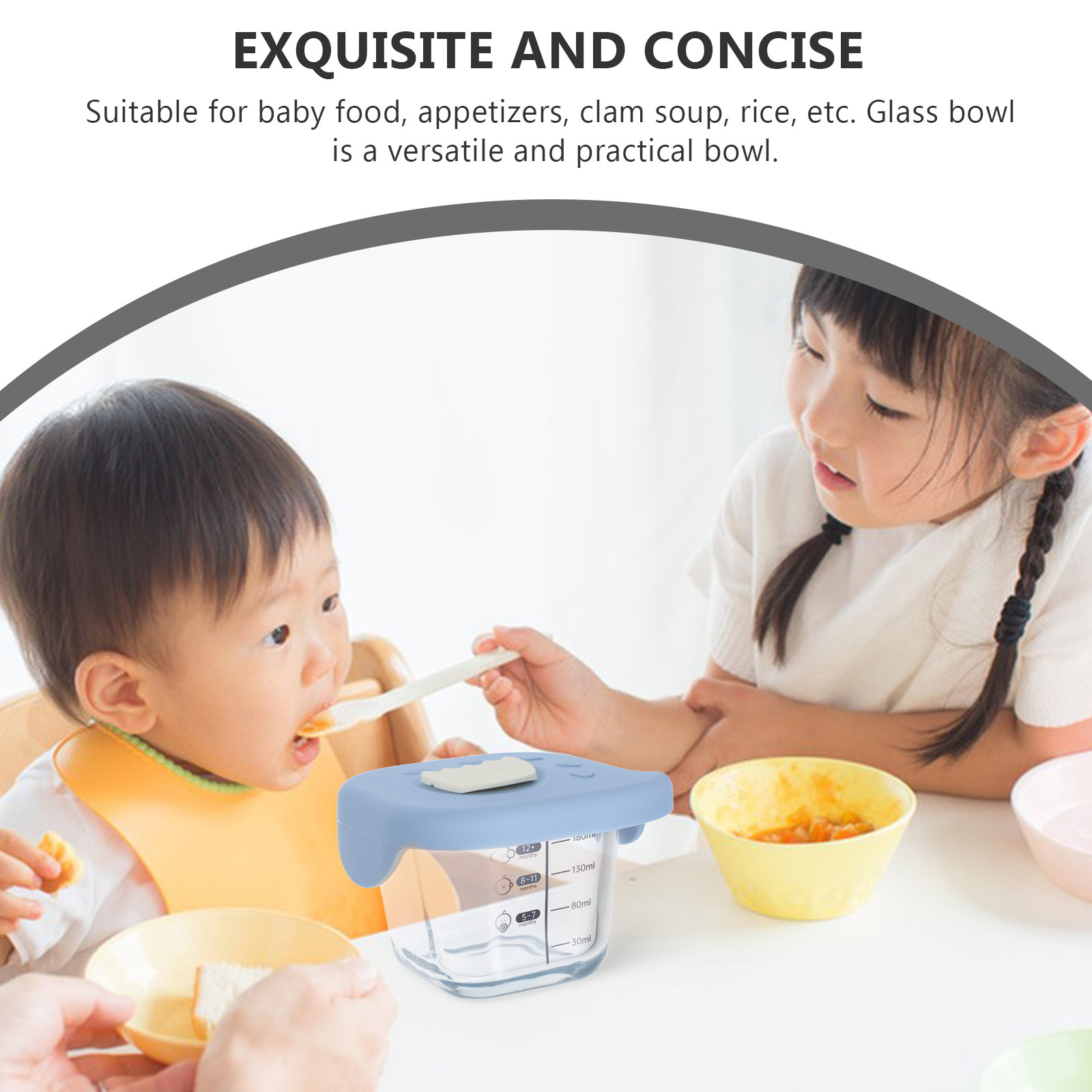 Mangkuk Makanan Bayi Kaca Kapa - Food Storage Glass Containers Large ulasan dan harga