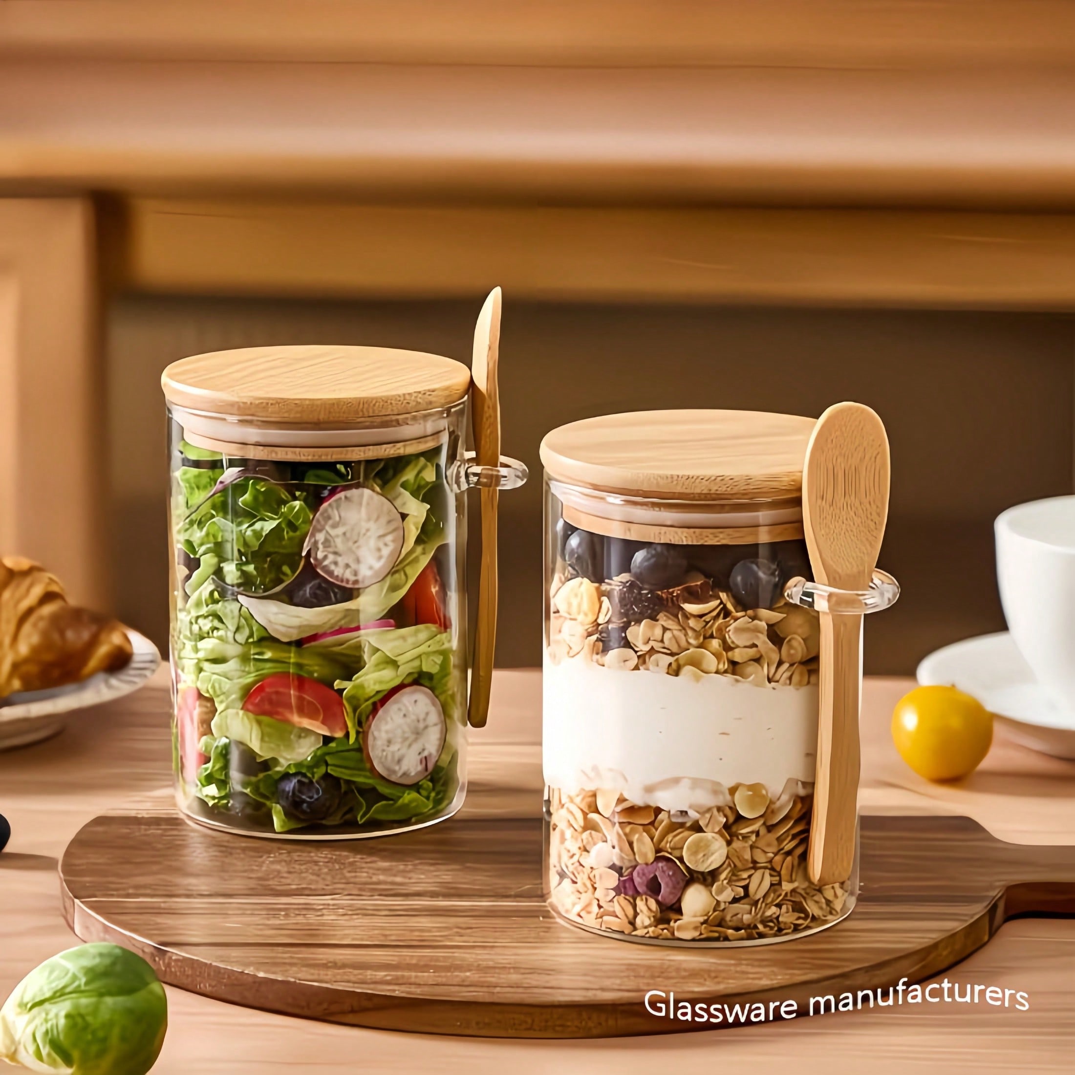 Set Penyimpanan 4-Potong (Term - Food Storage With Glass Lids ulasan dan harga