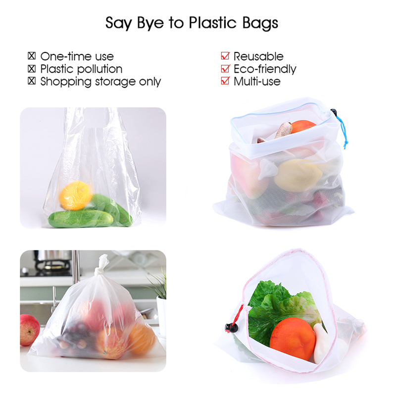 3/9/15 buah tas produksi jarin - Produce Bag Reusable Mesh ulasan dan harga