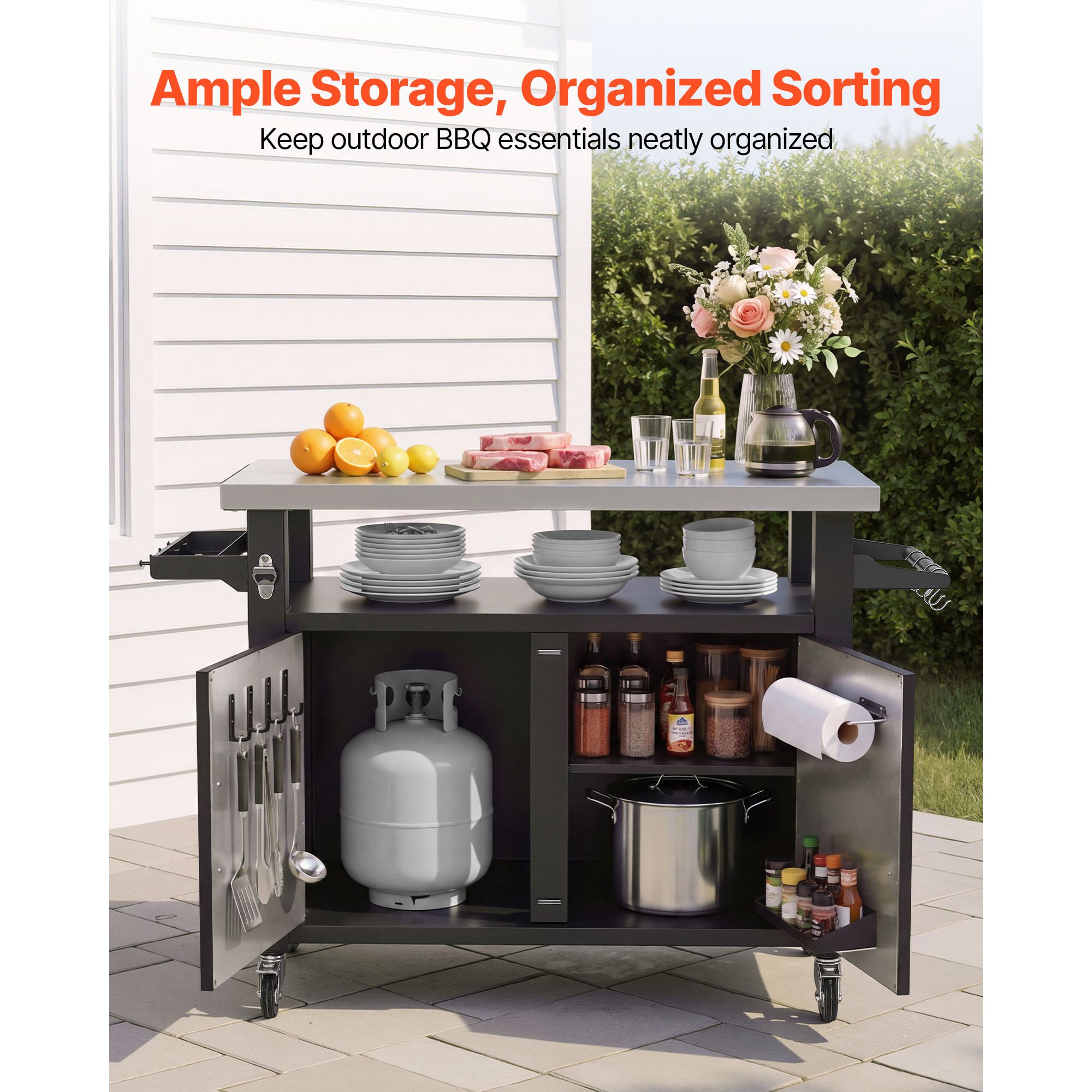 Gerobak Panggangan Luar Ruanga - Food Storage In Cabinets ulasan dan harga