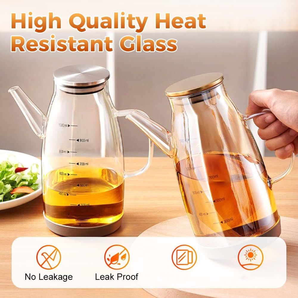 Botol Dispenser Minyak Aman un - Food Storage Glass Containers Large ulasan dan harga