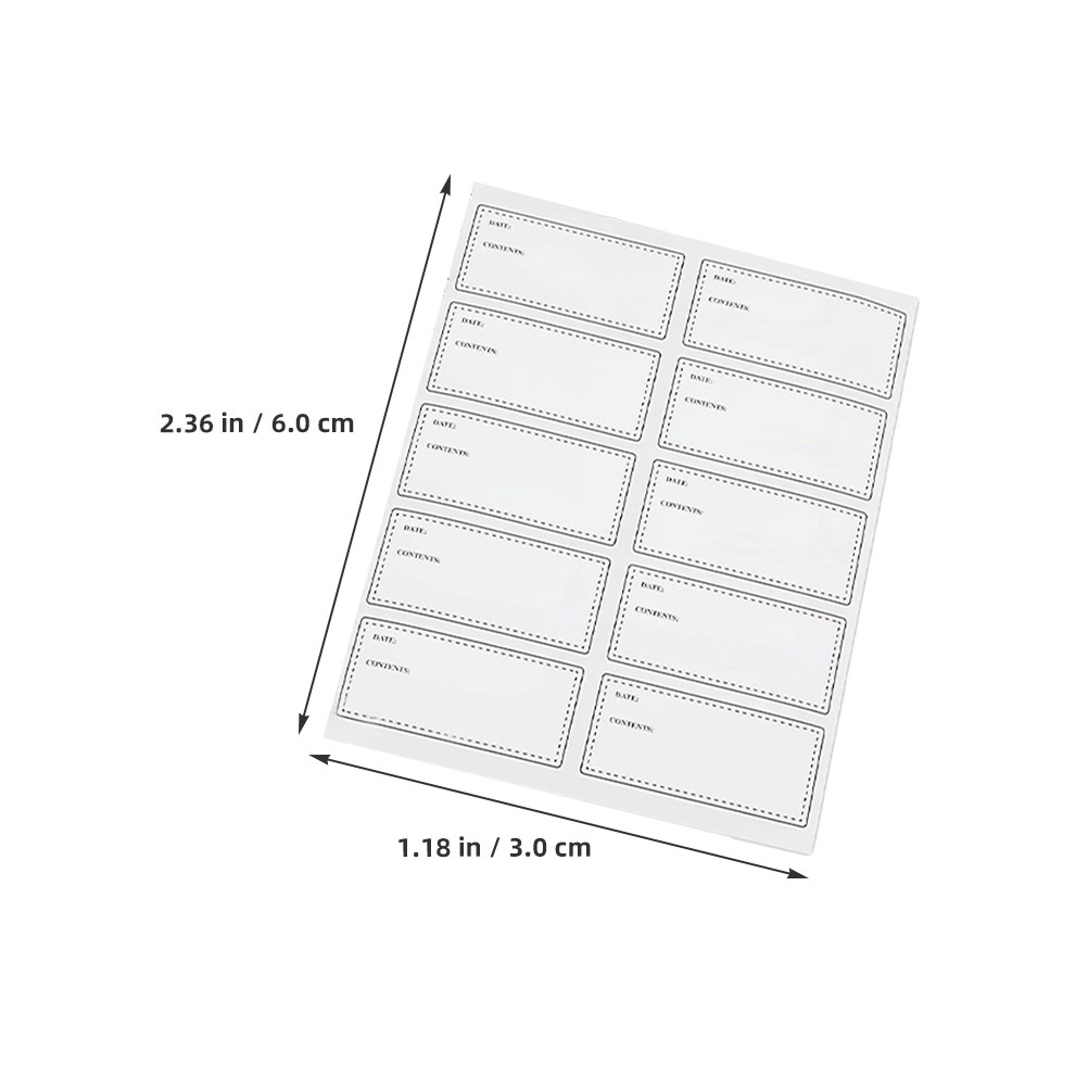 10 Lembar Stiker Label Tahan A - Food Storage Notes ulasan dan harga