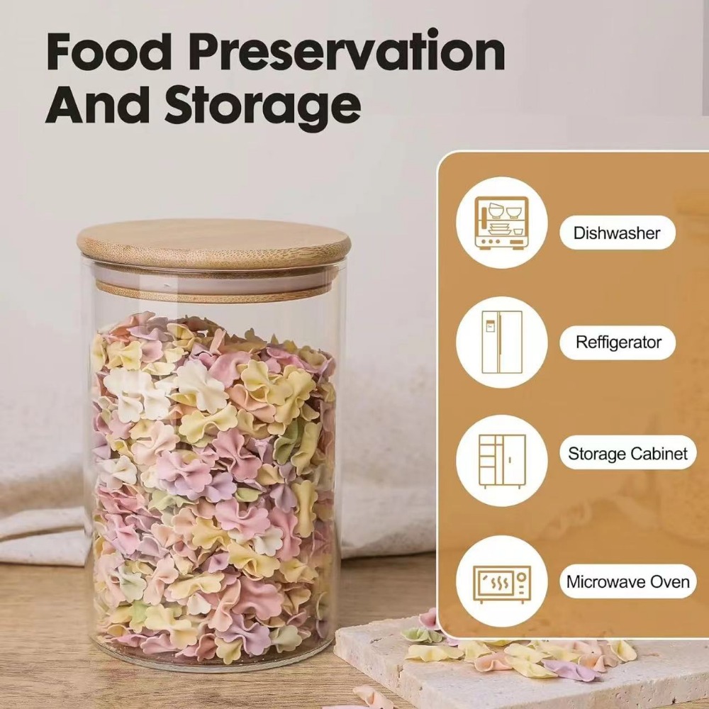 Tangki penyimpanan makanan kac - Food Storage With Glass Lids ulasan dan harga