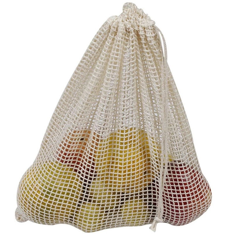 Kantong Jaring Katun Reusable  - Produce Bag Reusable Mesh ulasan dan harga