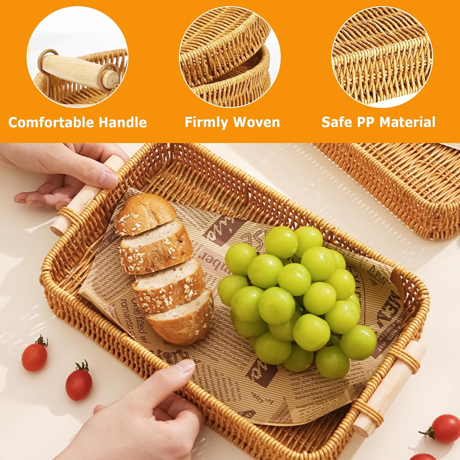 Nampan Anyaman Persegi Panjang - Food Storage For Restaurant ulasan dan harga