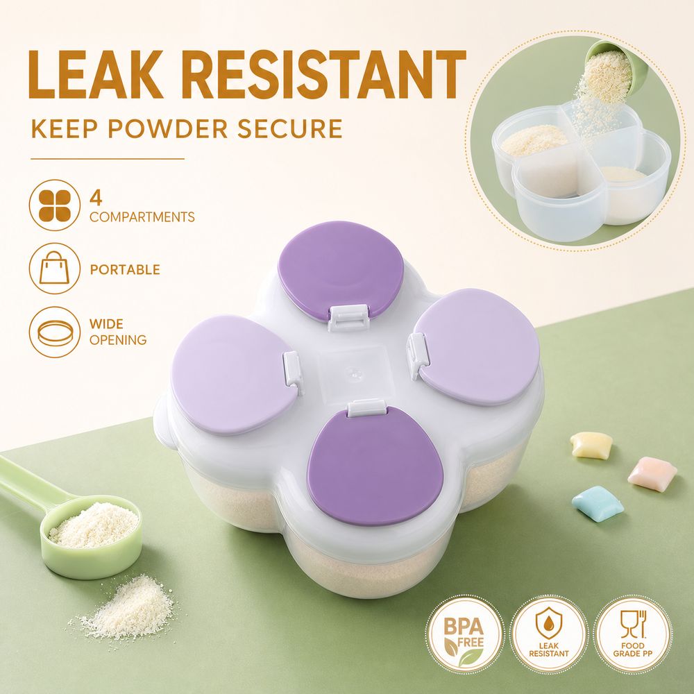 Dispenser Formula Terpartisi 7 - Food Storage Baby ulasan dan harga