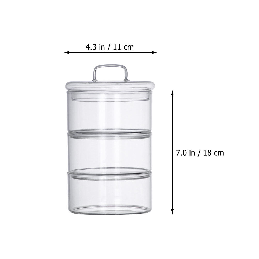 1Set Wadah Penyimpanan Kaca Tr - Food Storage Containers Glass ulasan dan harga