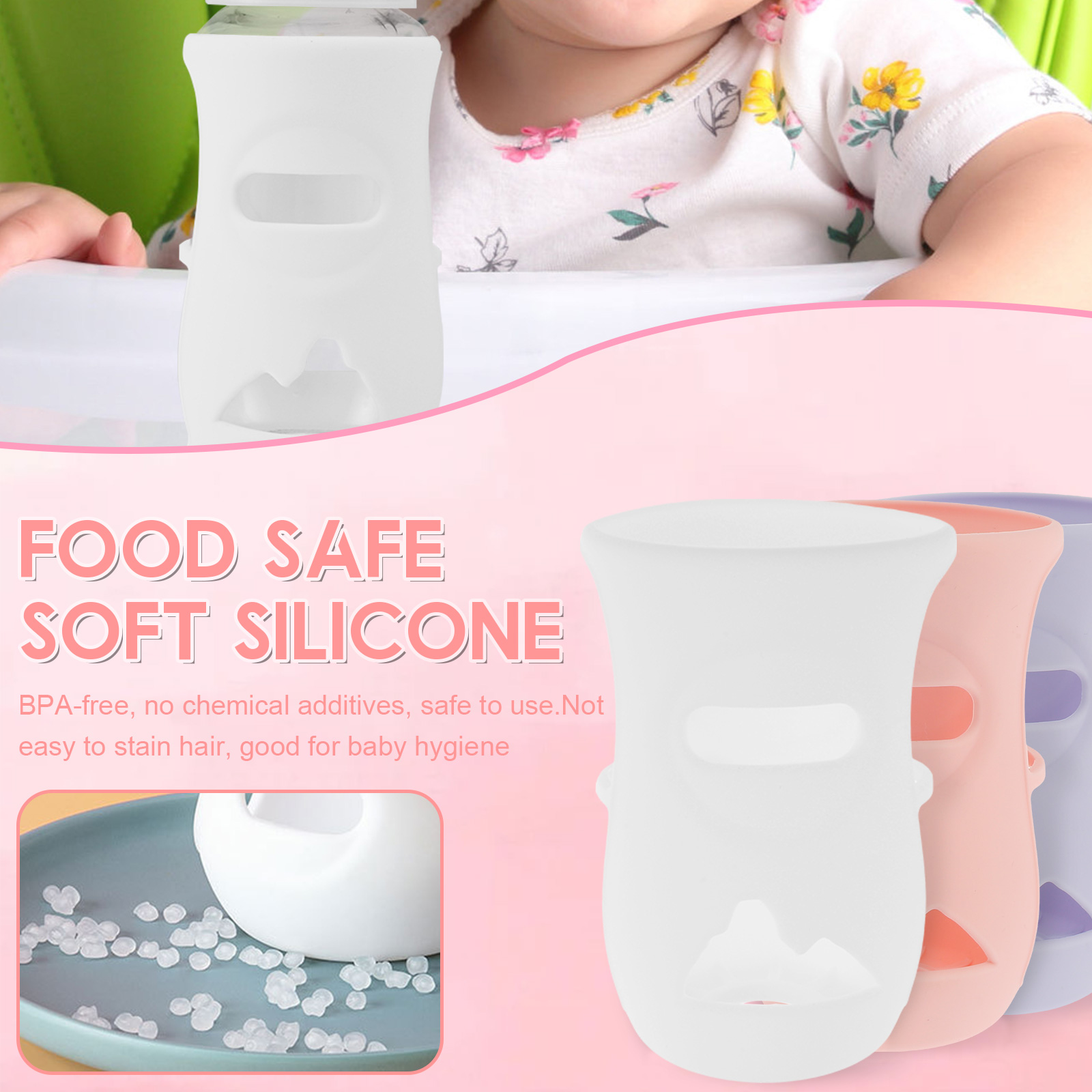 Penutup botol silikon lengan b - Food Storage Baby ulasan dan harga