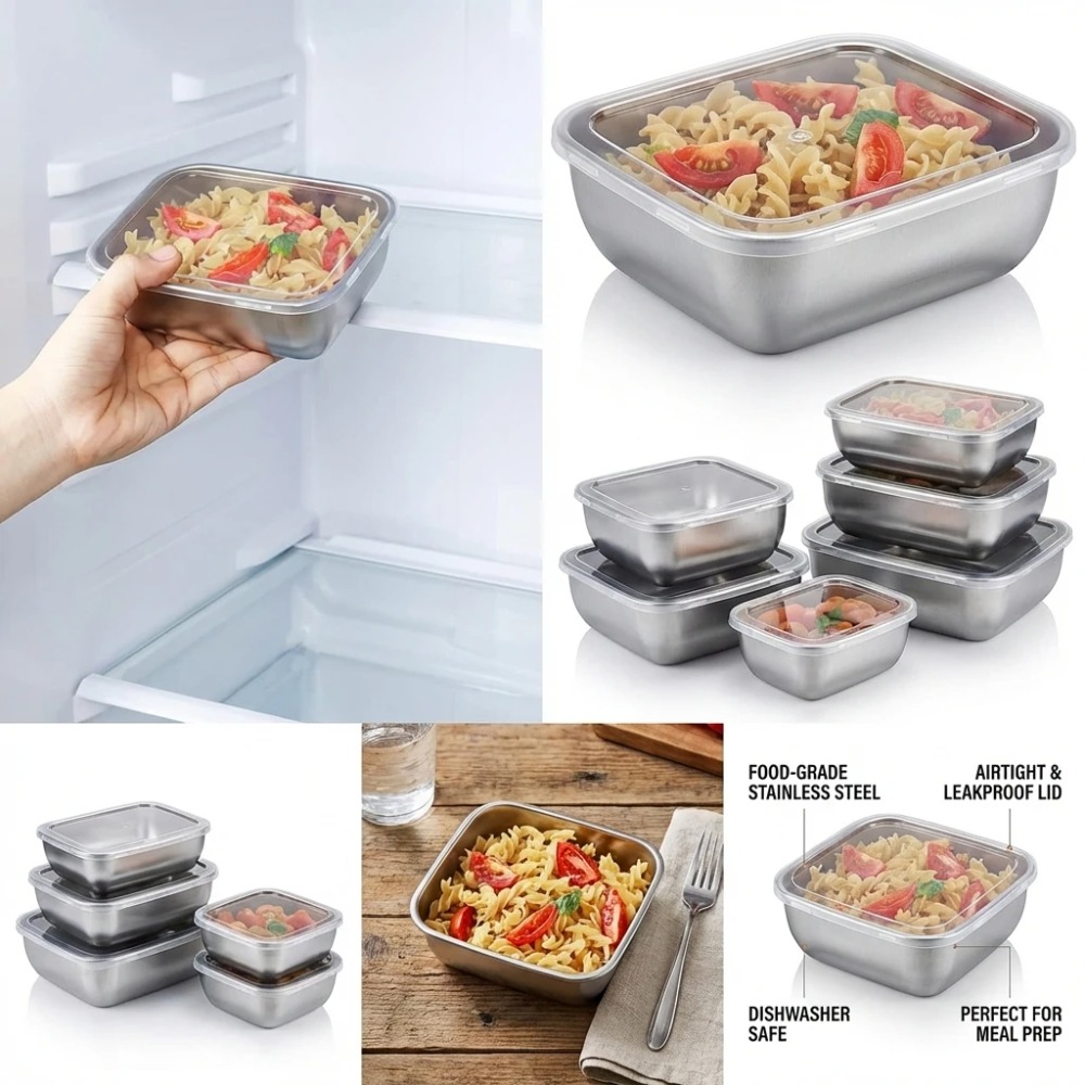 6PCS Wadah Penyimpanan Makanan - Set Food Storage ulasan dan harga
