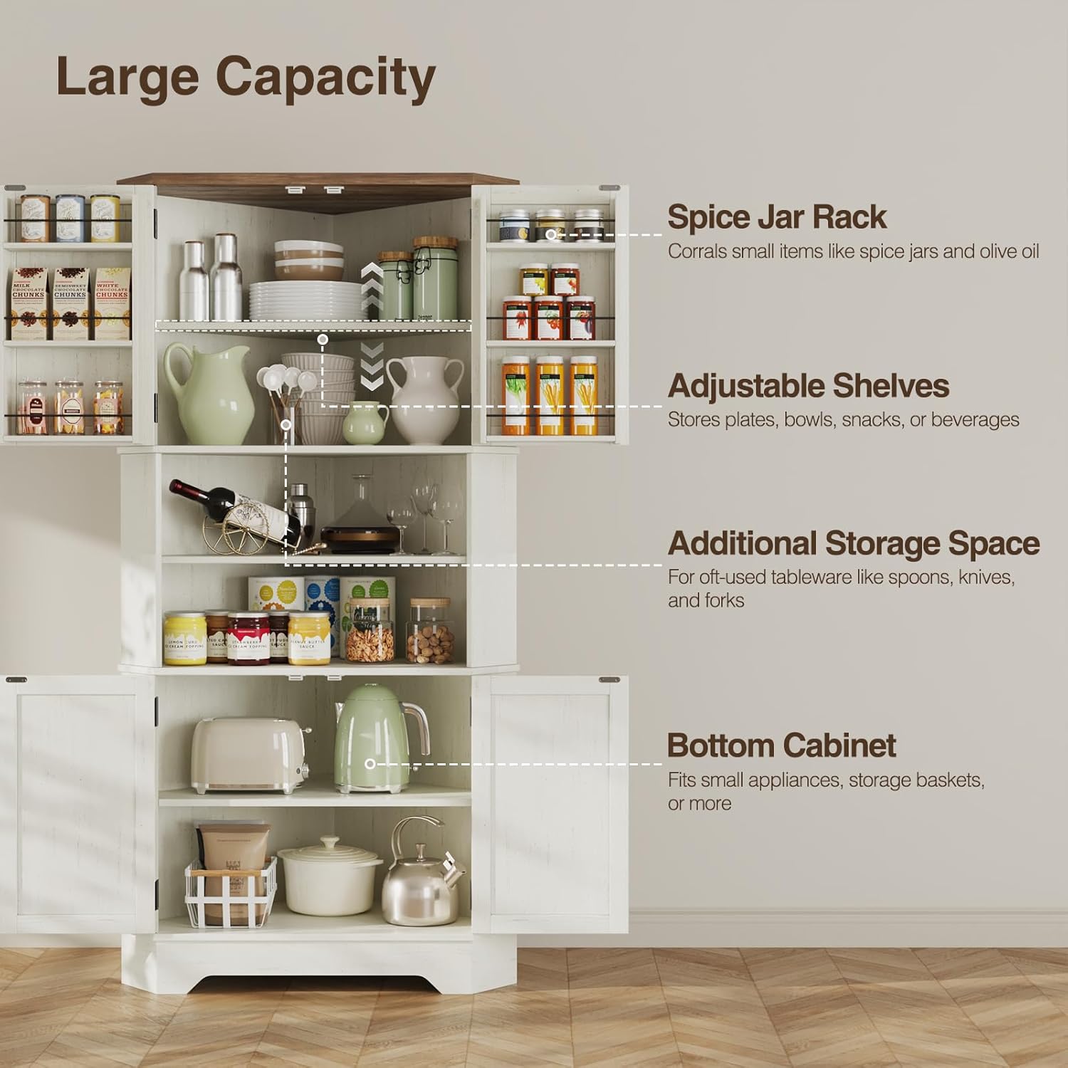 # Lemari Sudut, Lemari Penyimp - Food Storage In Cabinets ulasan dan harga