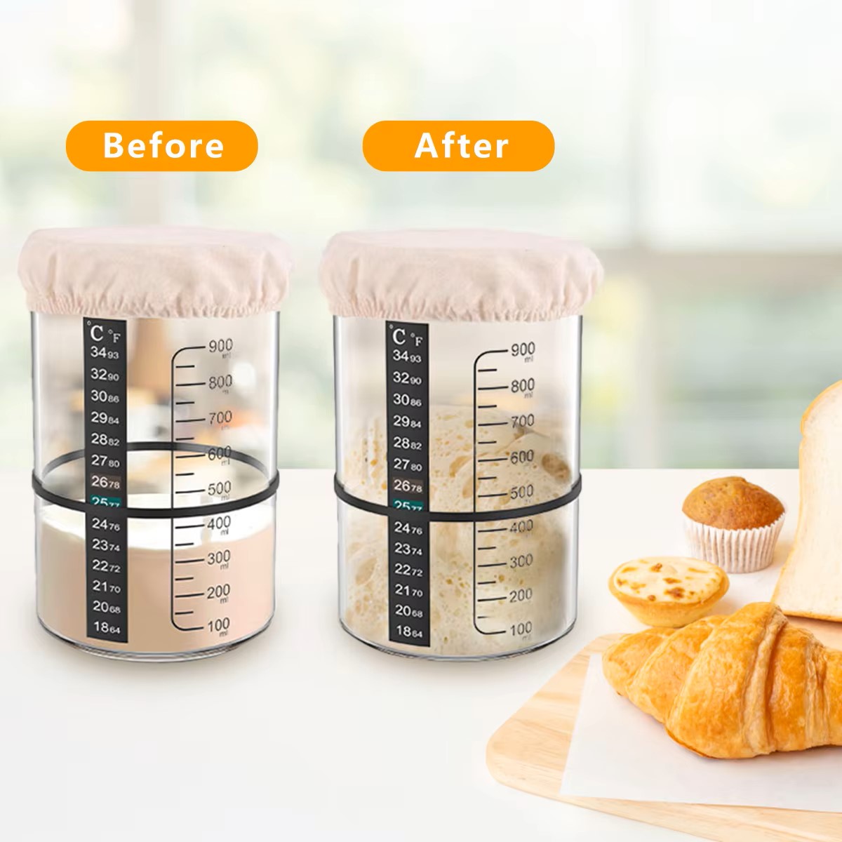 Set Stoples Starter Sourdough  - Food Storage Containers Glass ulasan dan harga