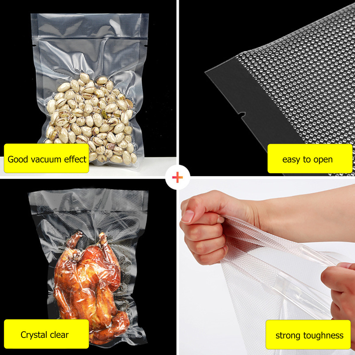 100Pcs Kantong Penyegel Vakum  - Food Storage Bag ulasan dan harga