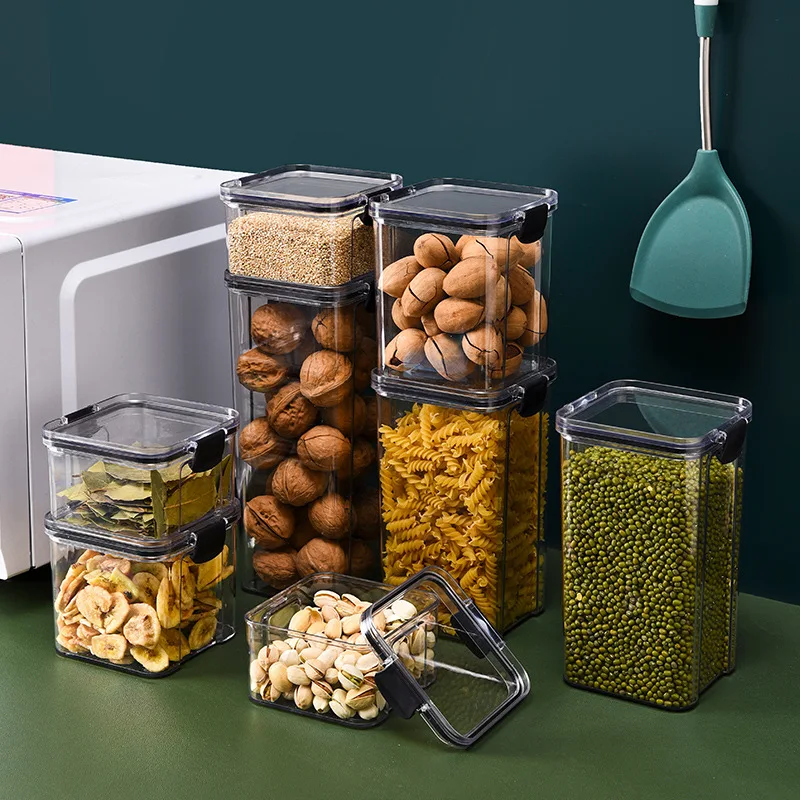 Yes1PC Wadah Biji-bijian Dapur - Food Storage Glass Containers Large ulasan dan harga