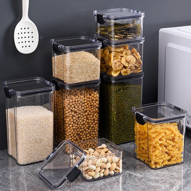 Yes1PC Wadah Biji-bijian Dapur - Food Storage Glass Containers Large ulasan dan harga