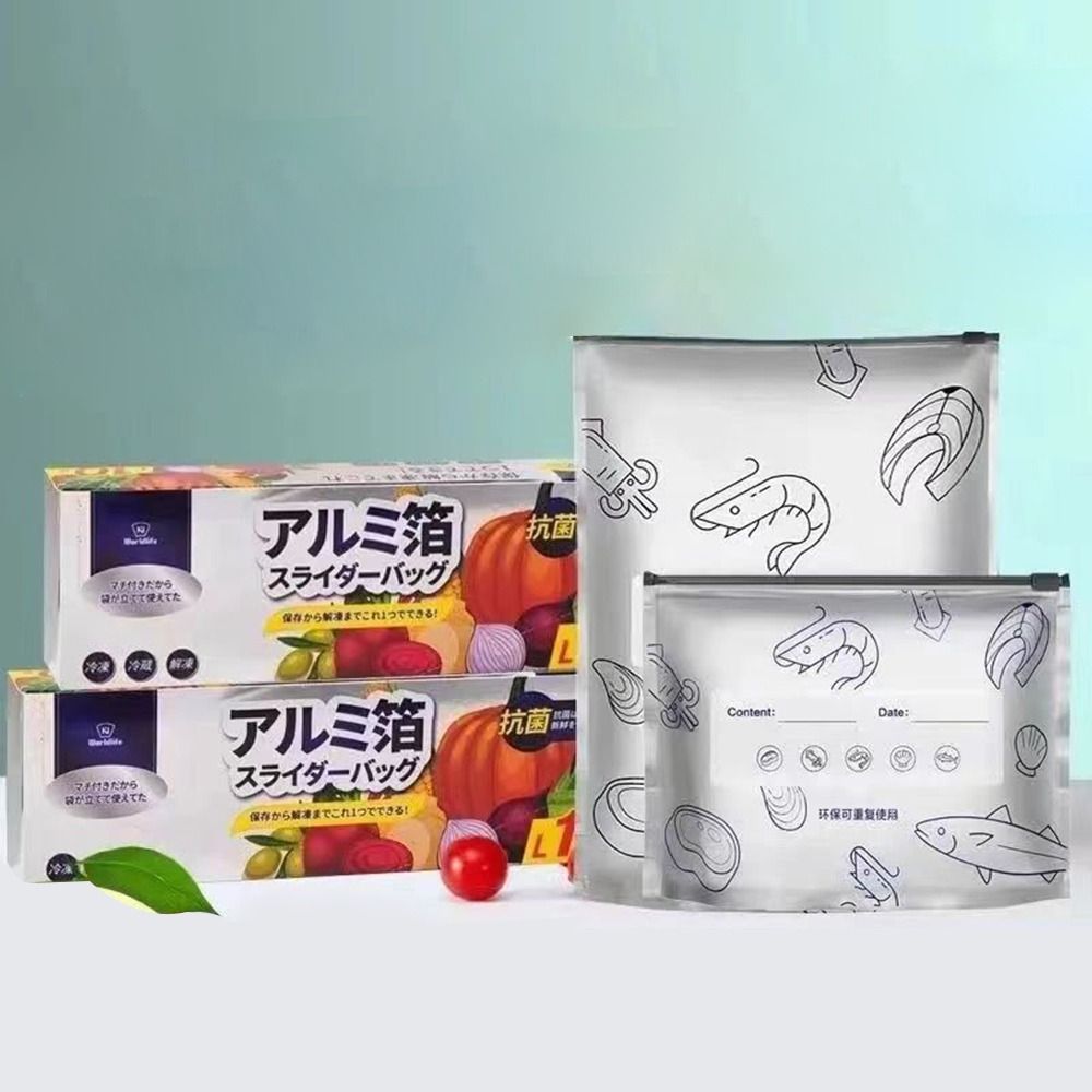 10 Buah/Tas Kantong Makanan Al - Food Storage Bag ulasan dan harga