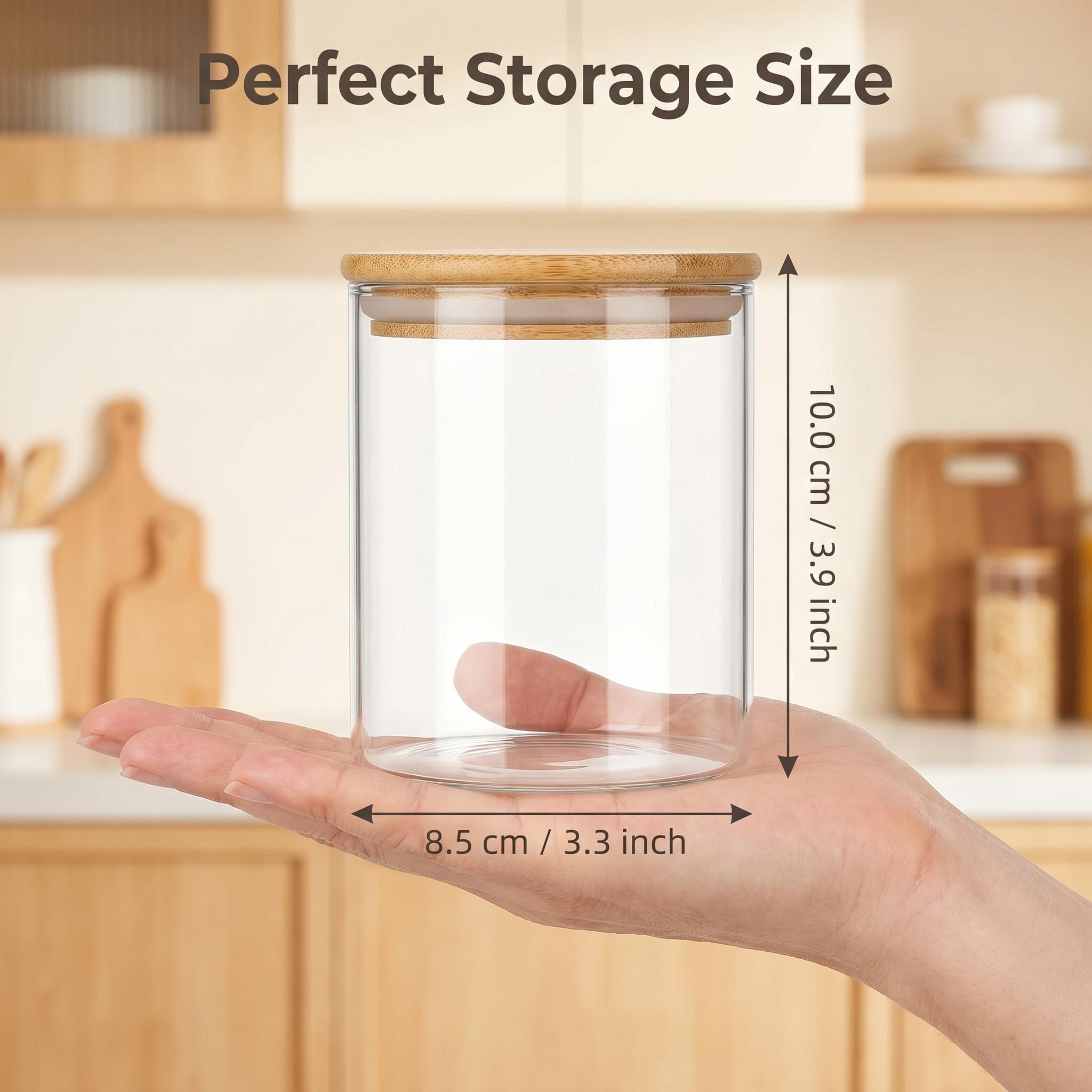 9 Buah Wadah Penyimpanan Kaca  - Food Storage With Glass Lids ulasan dan harga