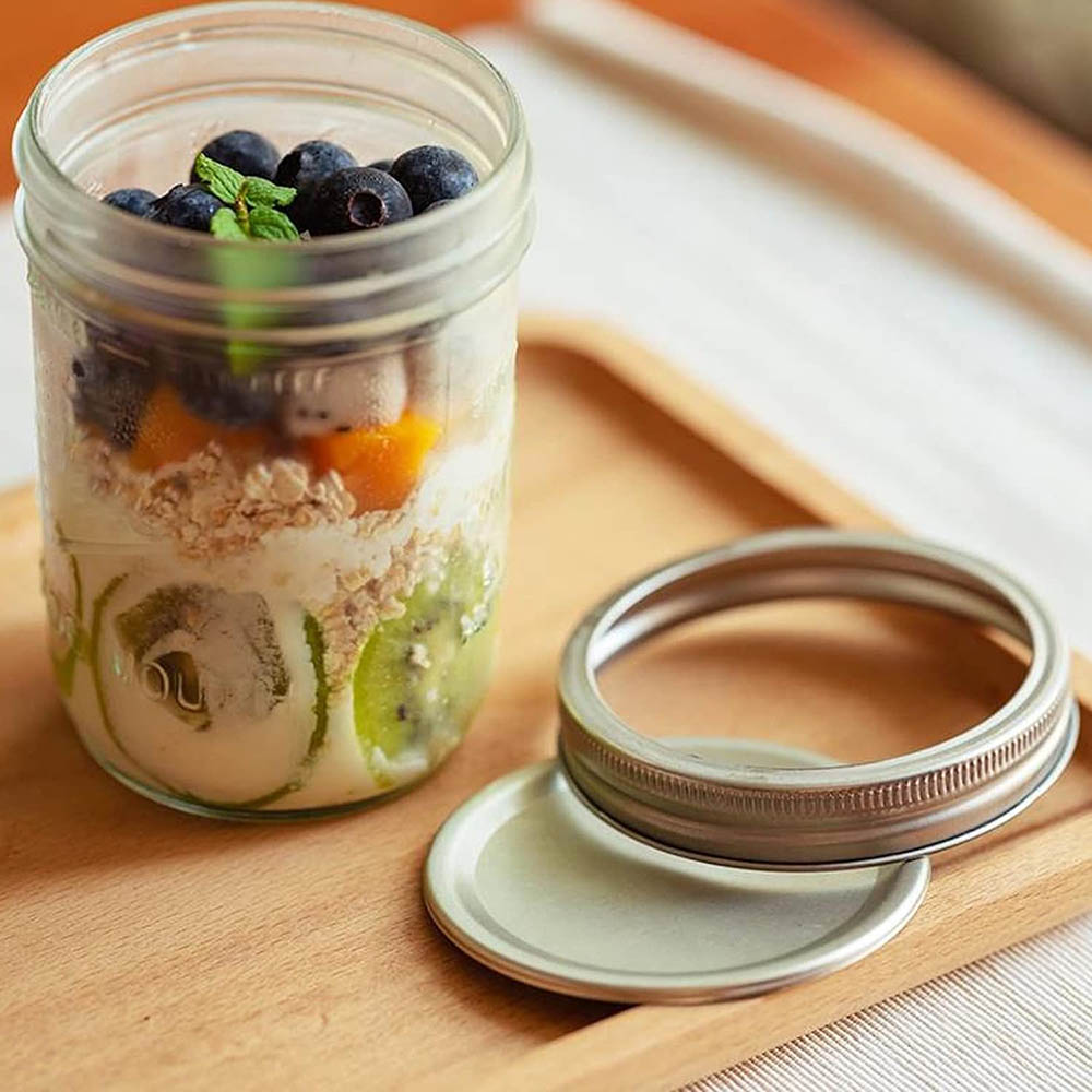 Stoples Mason Mulut Lebar 16oz - Food Storage Lid ulasan dan harga