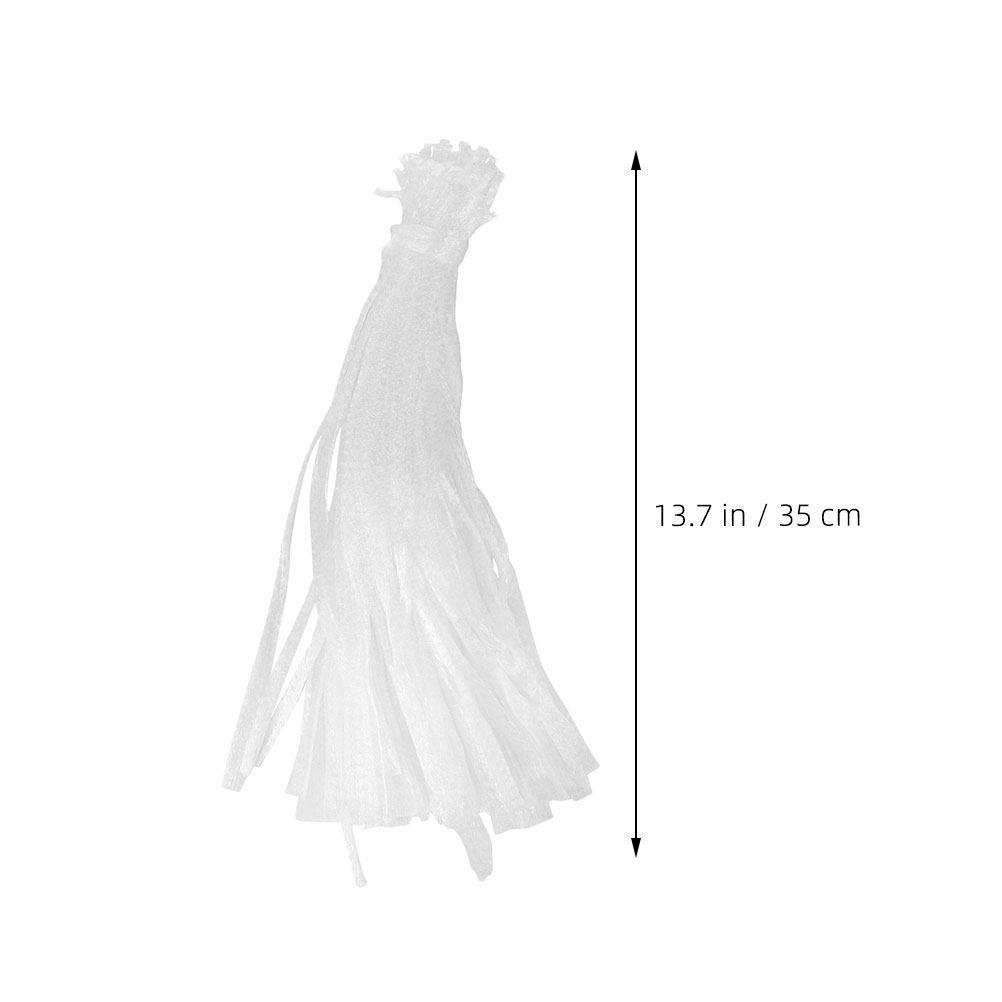 100Pcs Kantong Jaring Putih ya - Produce Bag Reusable Mesh ulasan dan harga