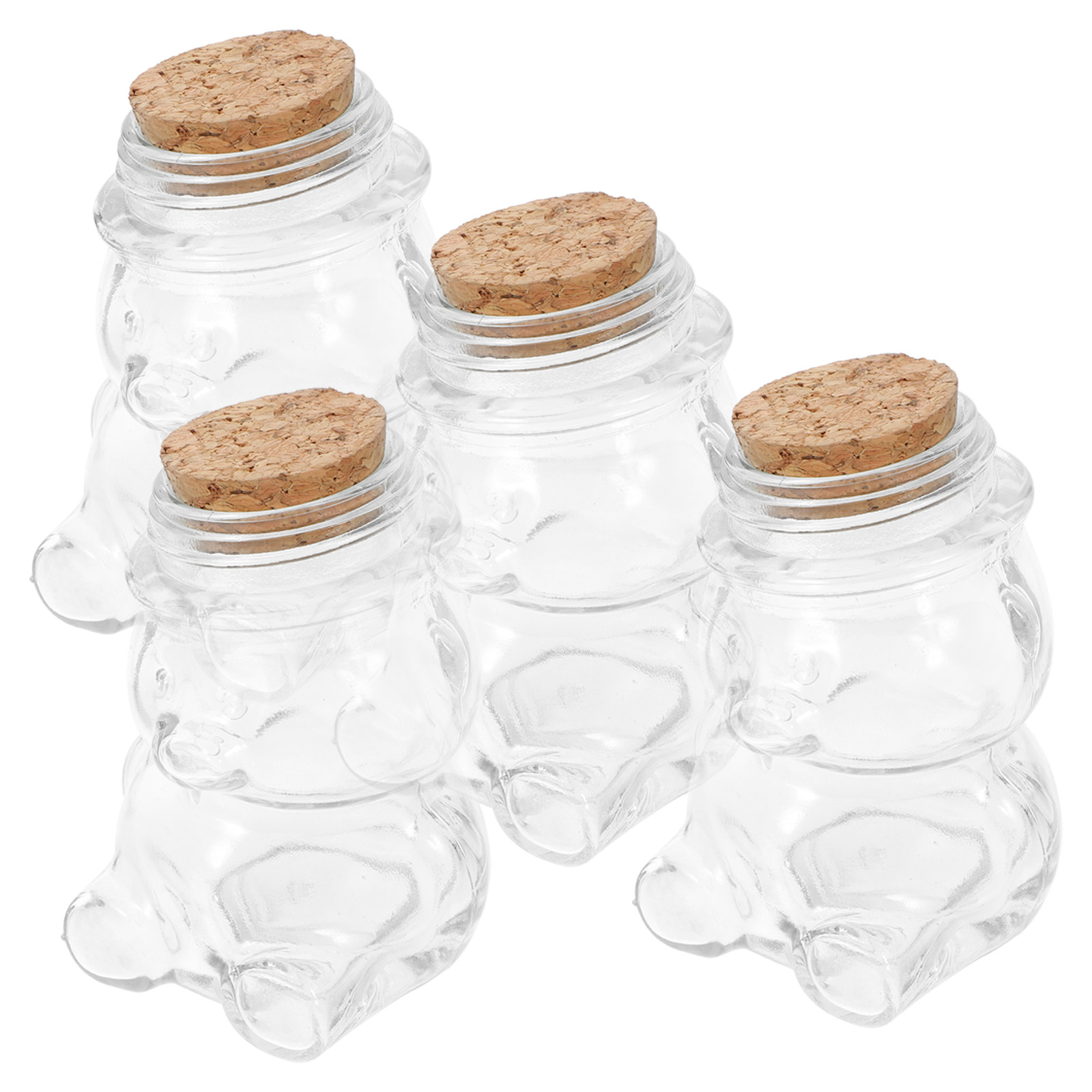 4 Buah Set Toples Permen Kaca  - Food Storage Containers Glass ulasan dan harga