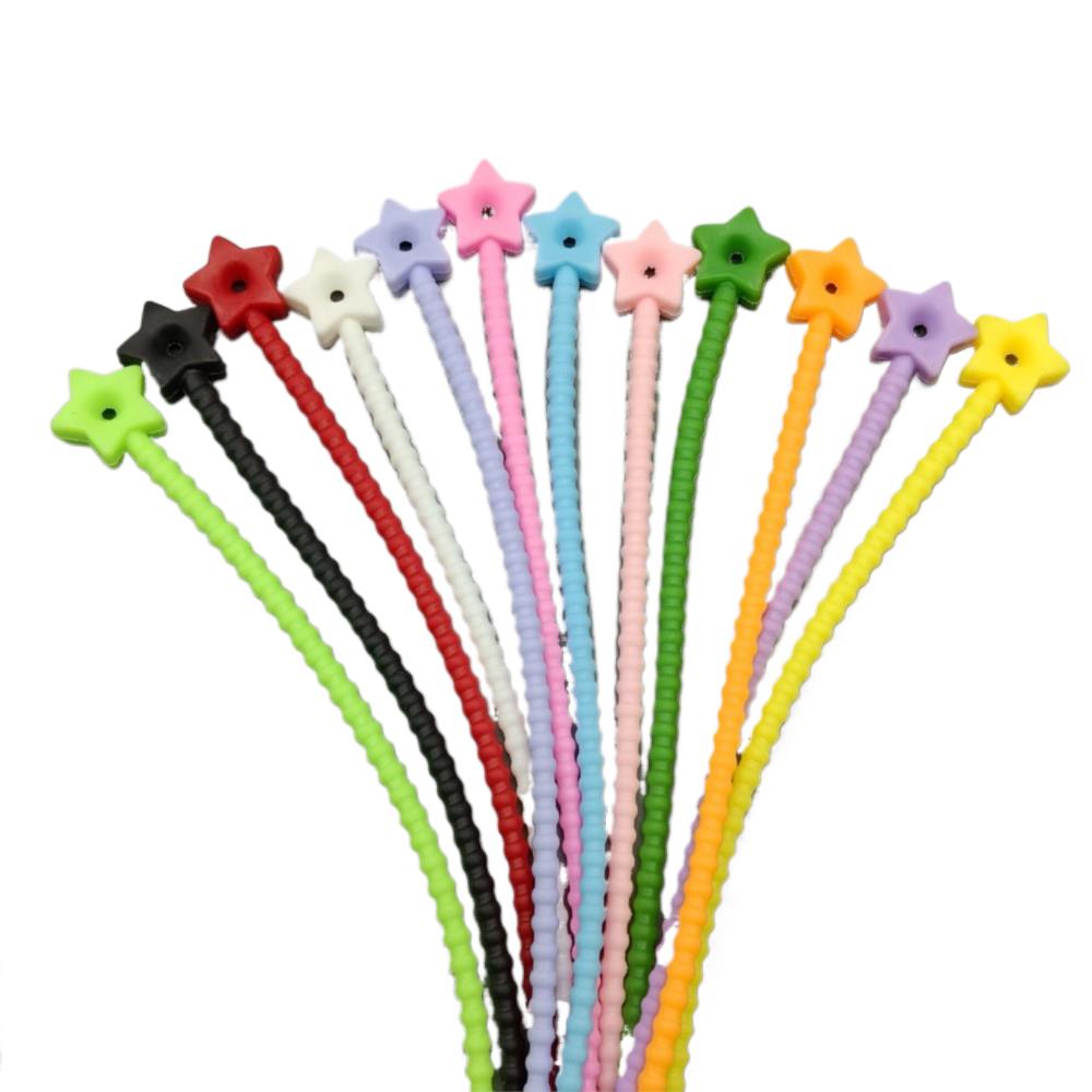 10Pcs Pengatur Kabel Silikon B - Food Storage Bag ulasan dan harga