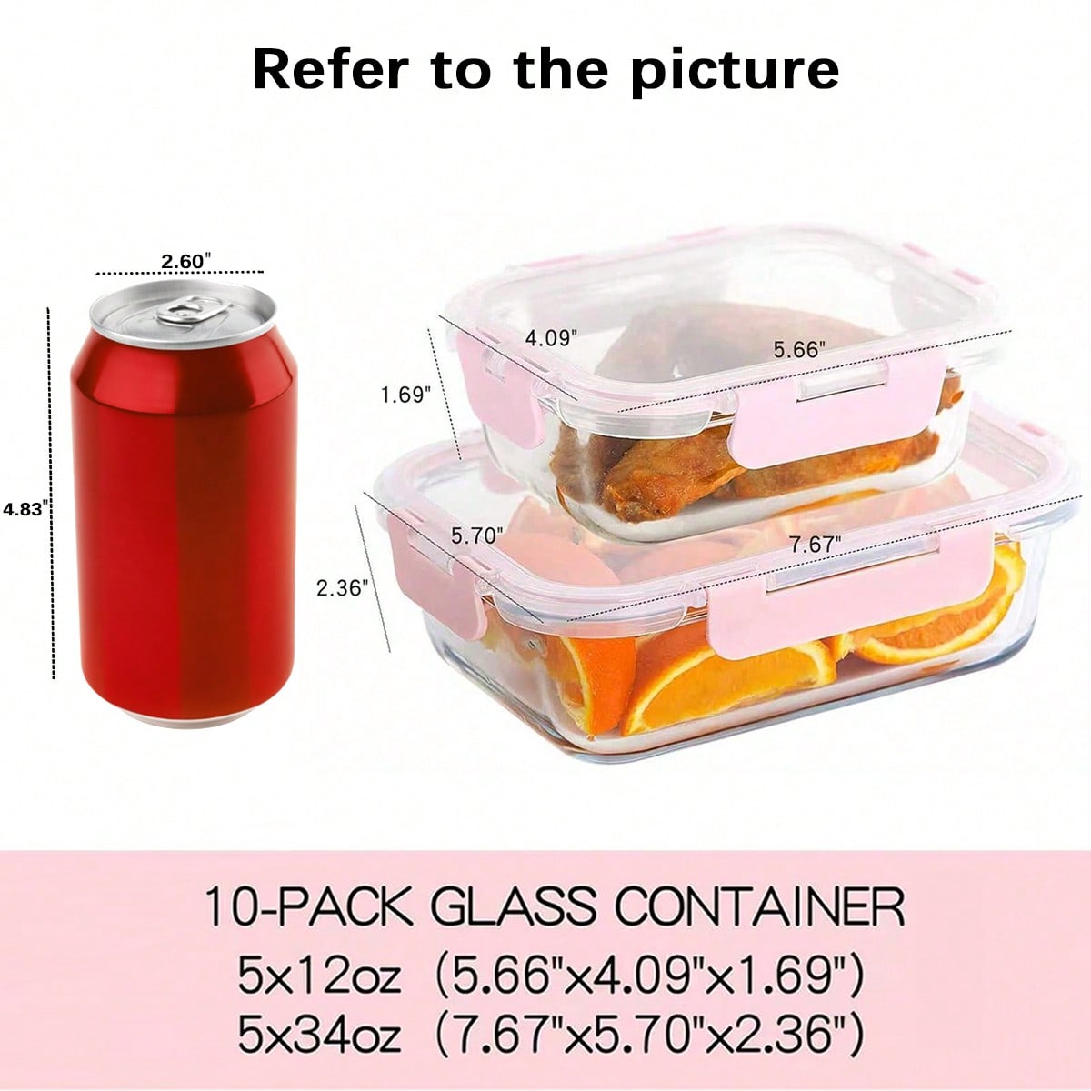 10 Paket Wadah Makanan Kaca Mo - Food Storage With Glass Lids ulasan dan harga